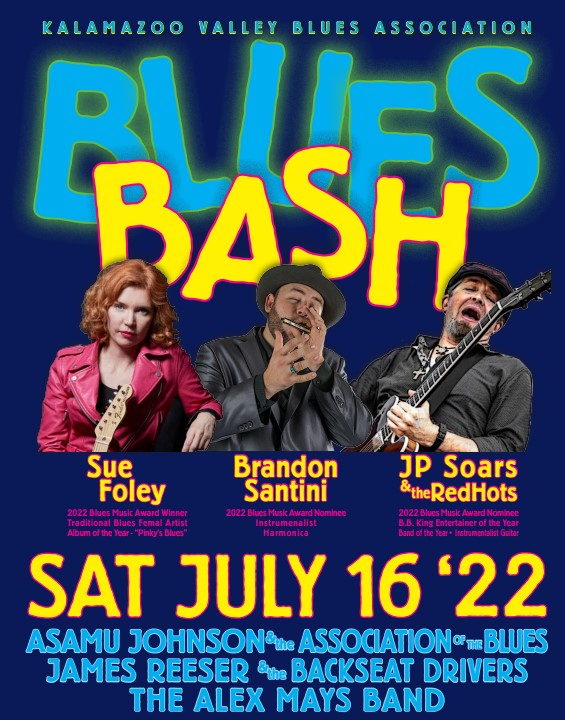 Blues Bash Live 2022 at Old Dog Tavern Kalamazoo Valley Blues Association